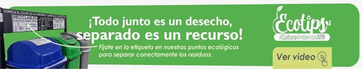 recuadro verde que dice: Todo Junto es un desecho, separad es un recurso!