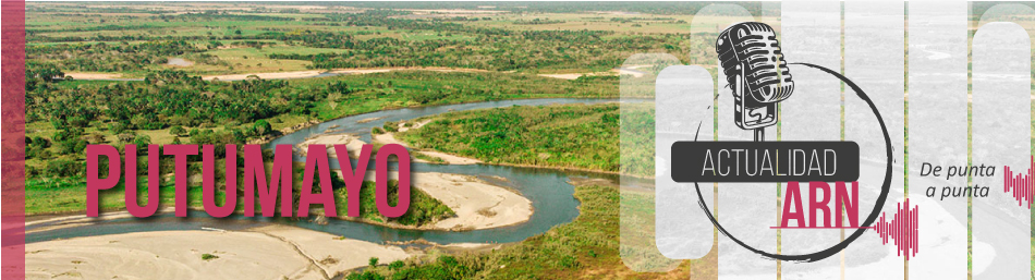 Cabezote página Actualidad ARN Radio Putumayo.. Foto de un valle y un rio