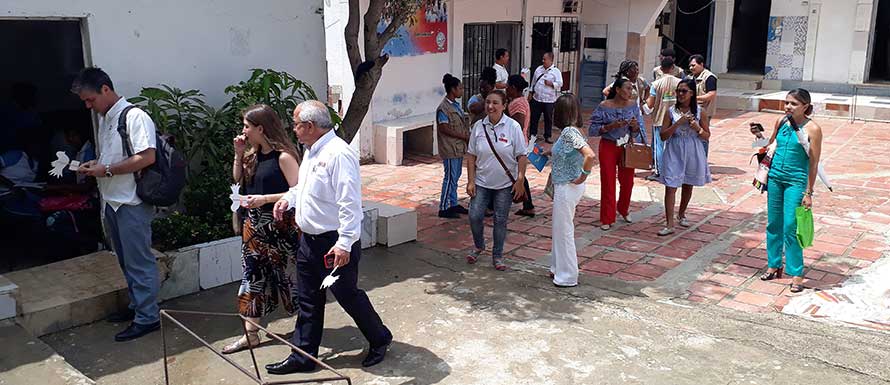 Empresas y entidades se unieron como voluntarios en Nelson Mandela, Cartagena