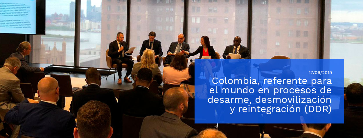 Andrés Stapper en un encuentro en Nueva York
