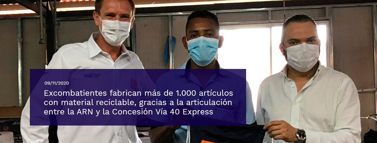 Excombatientes fabrican más de 1.000 artículos con material reciclable